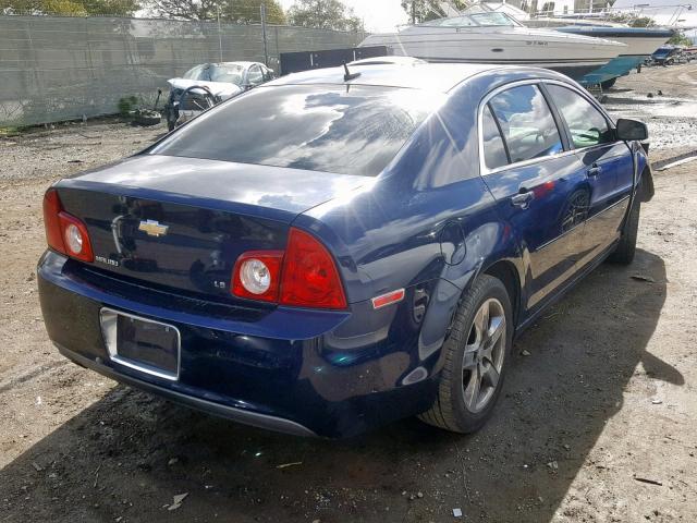 1G1ZG57B894223909 - 2009 CHEVROLET MALIBU LS BLUE photo 4