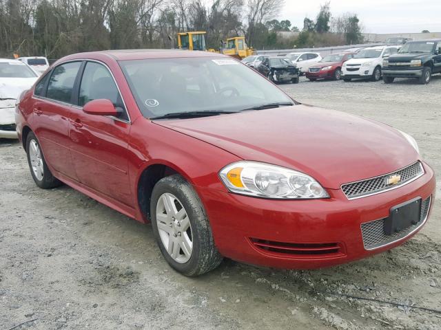 2G1WB5E34E1123518 - 2014 CHEVROLET IMPALA LIM RED photo 1