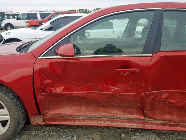 2G1WB5E34E1123518 - 2014 CHEVROLET IMPALA LIM RED photo 9