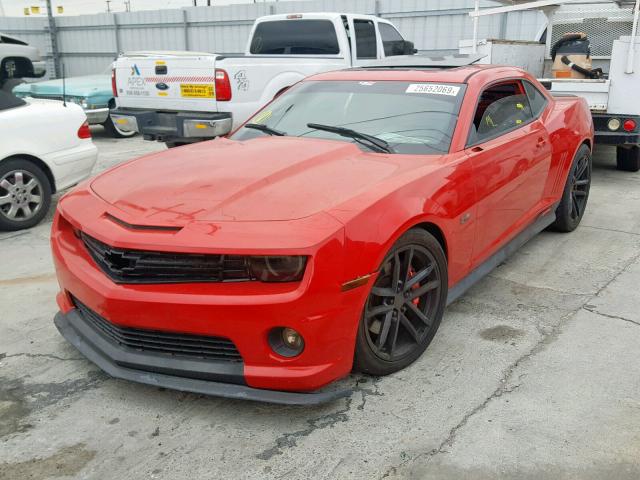 2G1FK1EJ7B9163970 - 2011 CHEVROLET CAMARO 2SS RED photo 2