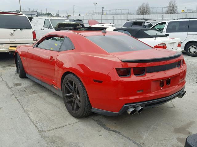 2G1FK1EJ7B9163970 - 2011 CHEVROLET CAMARO 2SS RED photo 3