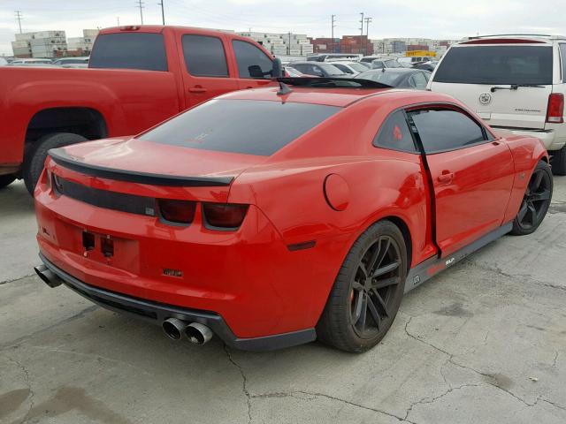 2G1FK1EJ7B9163970 - 2011 CHEVROLET CAMARO 2SS RED photo 4