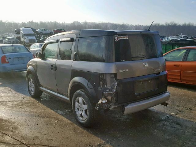 5J6YH28605L008163 - 2005 HONDA ELEMENT EX GRAY photo 3