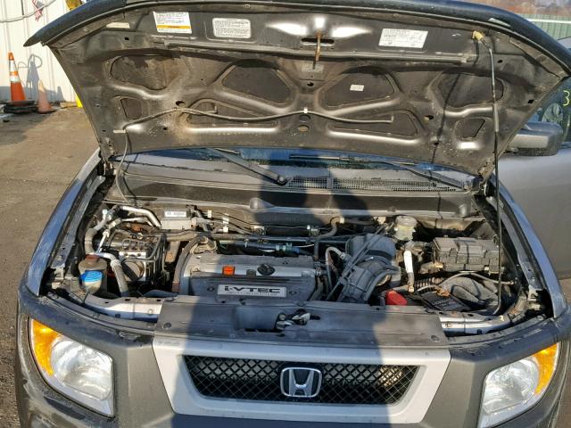 5J6YH28605L008163 - 2005 HONDA ELEMENT EX GRAY photo 7