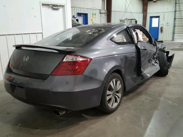 1HGCS128X8A005259 - 2008 HONDA ACCORD EXL GRAY photo 4