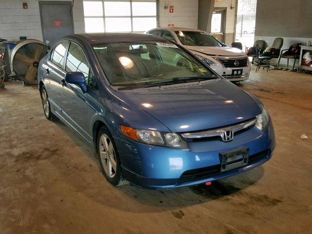 1HGFA16938L102553 - 2008 HONDA CIVIC EXL BLUE photo 1