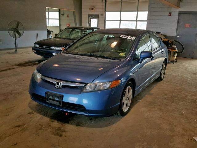 1HGFA16938L102553 - 2008 HONDA CIVIC EXL BLUE photo 2