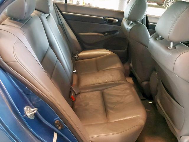 1HGFA16938L102553 - 2008 HONDA CIVIC EXL BLUE photo 6