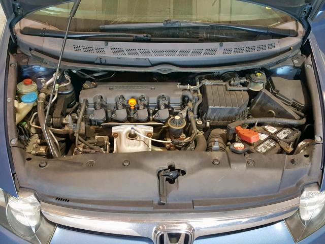 1HGFA16938L102553 - 2008 HONDA CIVIC EXL BLUE photo 7