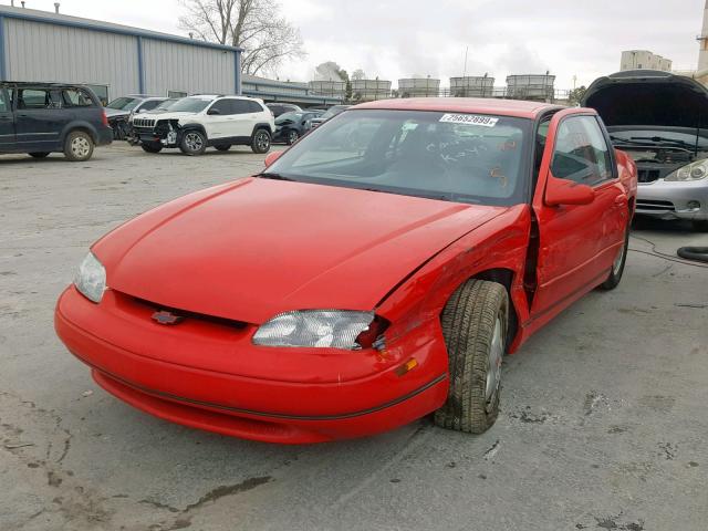 2G1WX12X4S9338573 - 1995 CHEVROLET MONTE CARL RED photo 2