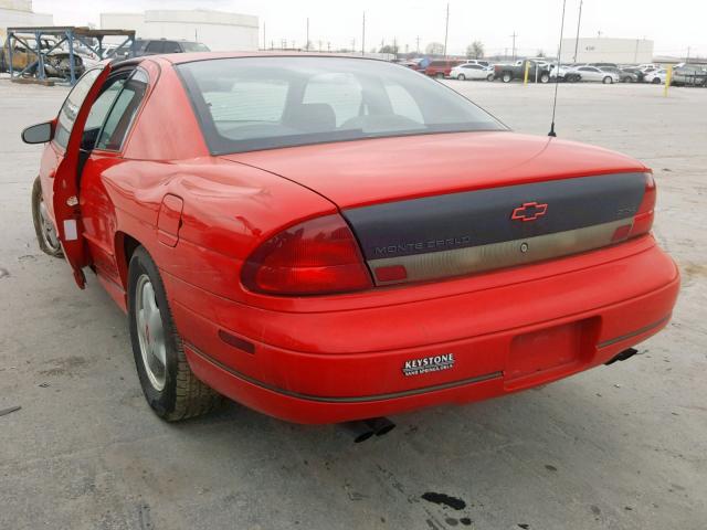 2G1WX12X4S9338573 - 1995 CHEVROLET MONTE CARL RED photo 3