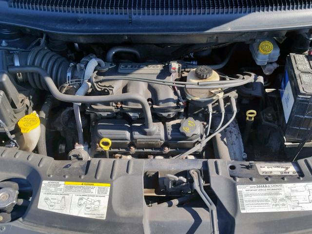 2D4GP44L55R270234 - 2005 DODGE GRAND CARA BLUE photo 7