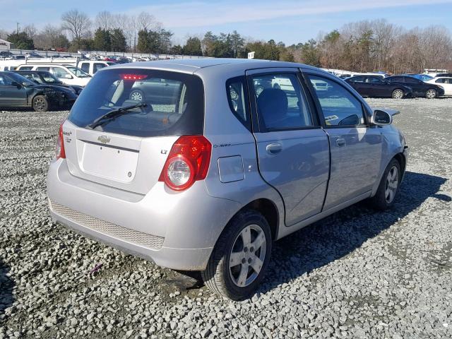 KL1TD6DE2AB112564 - 2010 CHEVROLET AVEO LS GRAY photo 4