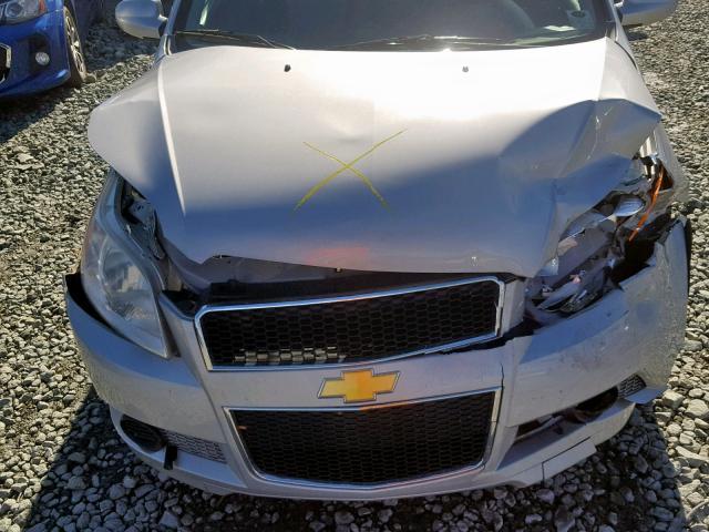 KL1TD6DE2AB112564 - 2010 CHEVROLET AVEO LS GRAY photo 7