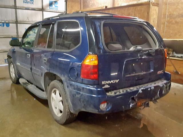 1GKDT13S332403673 - 2003 GMC ENVOY BLUE photo 3