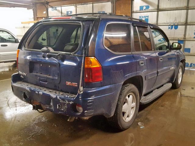 1GKDT13S332403673 - 2003 GMC ENVOY BLUE photo 4