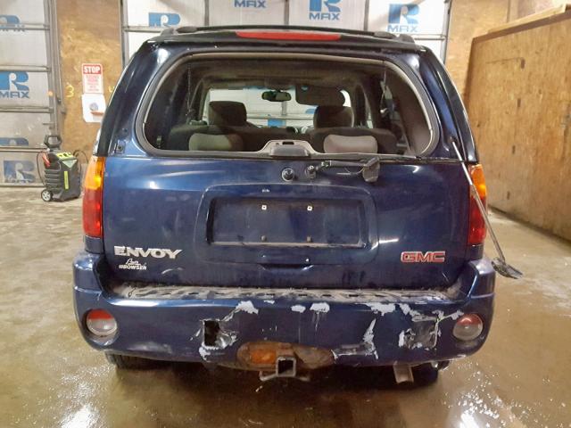 1GKDT13S332403673 - 2003 GMC ENVOY BLUE photo 9