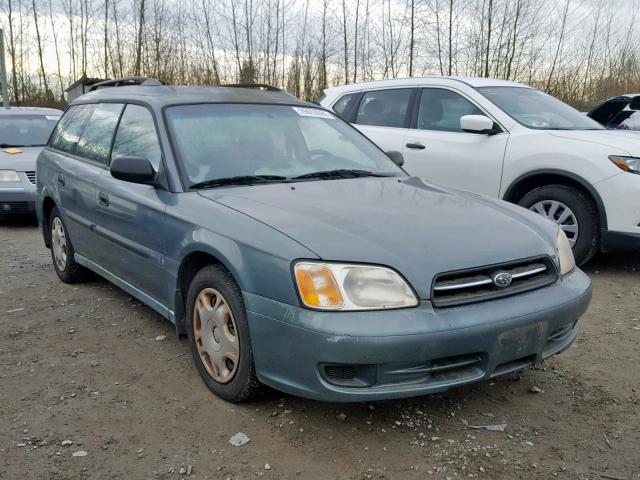 4S3BH6351Y7309751 - 2000 SUBARU LEGACY L GREEN photo 1