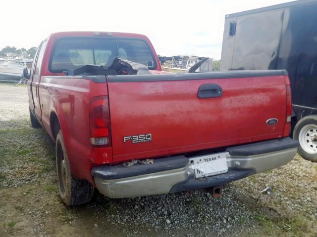 1FTSW30F1YEA03517 - 2000 FORD F350 SRW S RED photo 3