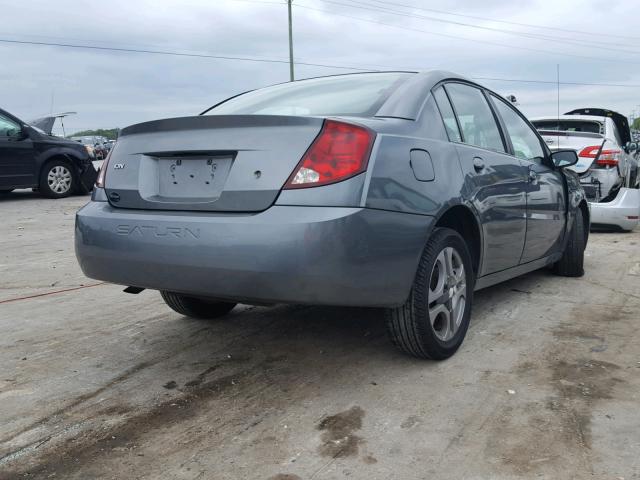 1G8AL52F14Z131007 - 2004 SATURN ION LEVEL GRAY photo 4