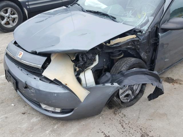 1G8AL52F14Z131007 - 2004 SATURN ION LEVEL GRAY photo 9