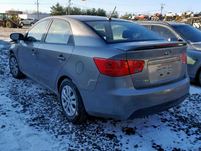 KNAFU4A20C5636802 - 2012 KIA FORTE EX GRAY photo 3