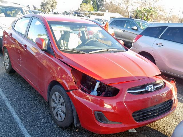 KMHCT4AEXHU170081 - 2017 HYUNDAI ACCENT SE RED photo 1