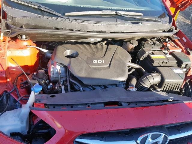 KMHCT4AEXHU170081 - 2017 HYUNDAI ACCENT SE RED photo 7