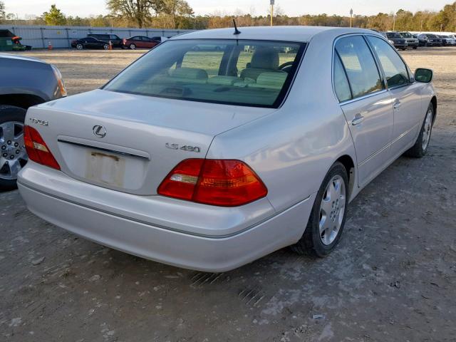 JTHBN30F430113033 - 2003 LEXUS LS 430 WHITE photo 4