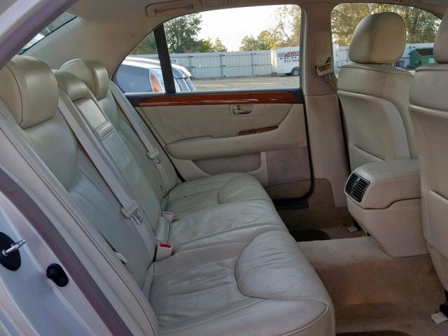 JTHBN30F430113033 - 2003 LEXUS LS 430 WHITE photo 6