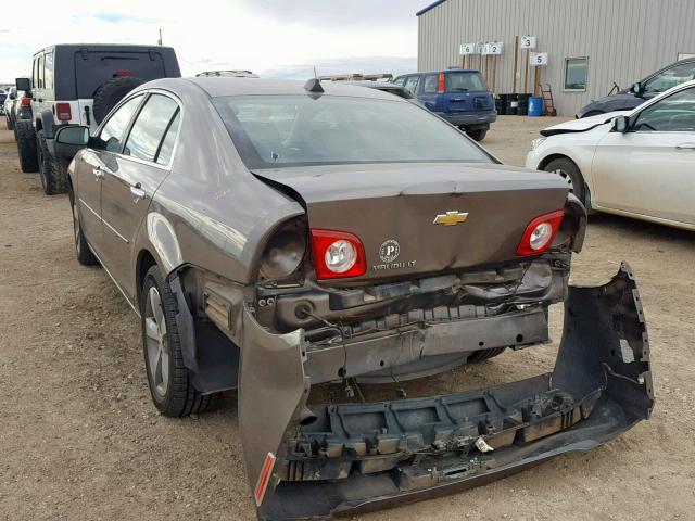 1G1ZC5E03CF116369 - 2012 CHEVROLET MALIBU 1LT BROWN photo 3