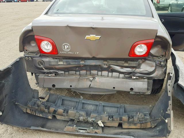 1G1ZC5E03CF116369 - 2012 CHEVROLET MALIBU 1LT BROWN photo 9