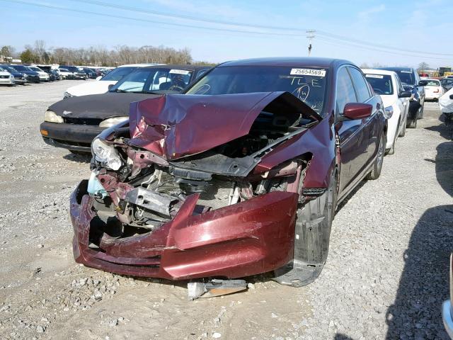 1HGCP2F4XCA176617 - 2012 HONDA ACCORD LXP MAROON photo 2