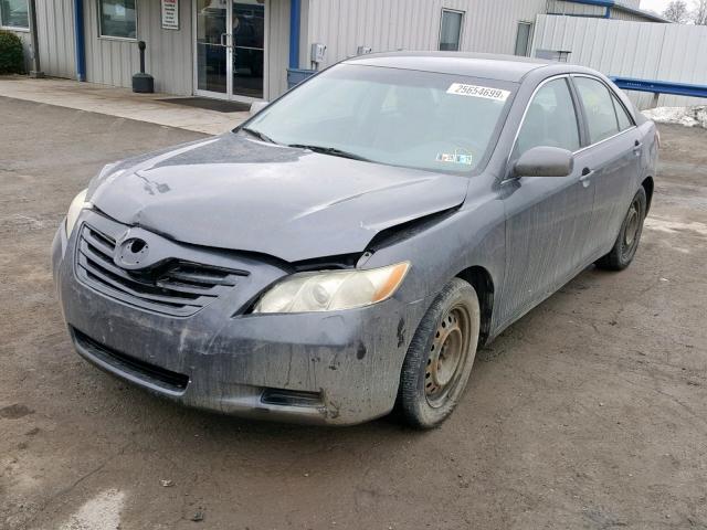 4T1BE46K27U133786 - 2007 TOYOTA CAMRY CE/L GRAY photo 2