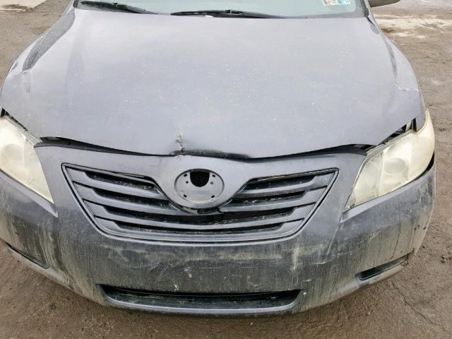 4T1BE46K27U133786 - 2007 TOYOTA CAMRY CE/L GRAY photo 9