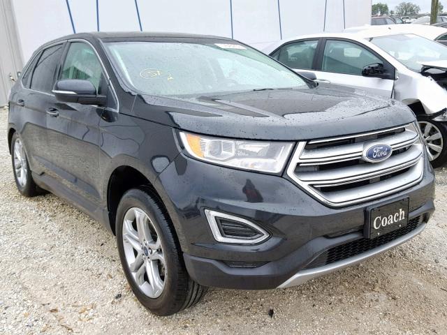 2FMTK3K94FBB22576 - 2015 FORD EDGE TITAN BLUE photo 1