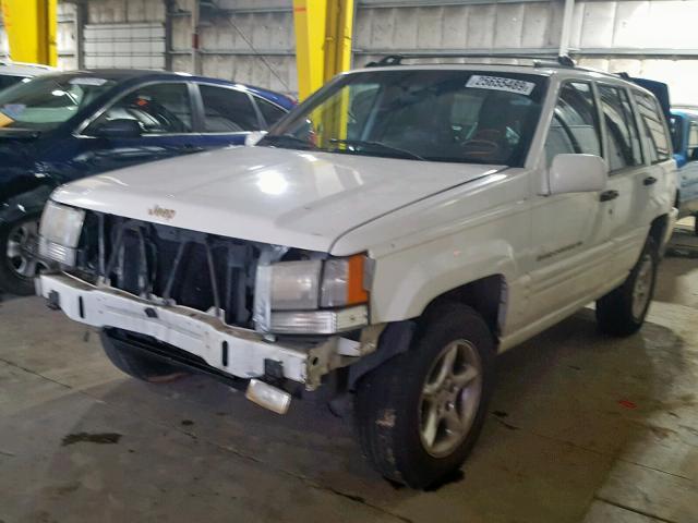 1J4EZ78Y5TC108772 - 1996 JEEP GRAND CHER WHITE photo 2