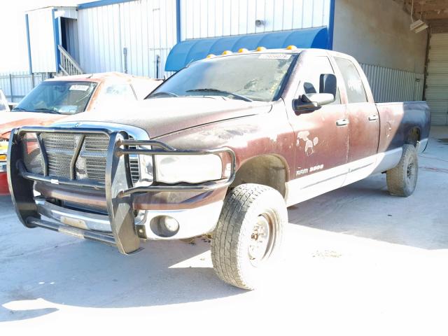 3D3LS38C35G723598 - 2005 DODGE RAM 3500 S MAROON photo 2