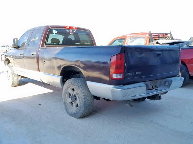 3D3LS38C35G723598 - 2005 DODGE RAM 3500 S MAROON photo 3