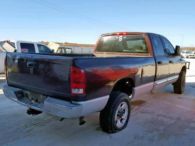 3D3LS38C35G723598 - 2005 DODGE RAM 3500 S MAROON photo 4