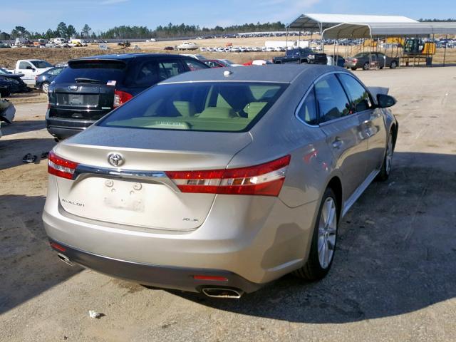 4T1BK1EB9DU002908 - 2013 TOYOTA AVALON BAS GOLD photo 4