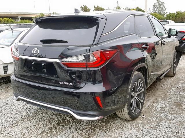 JTJGZKCA0J2003472 - 2018 LEXUS RX 350 L BLACK photo 4