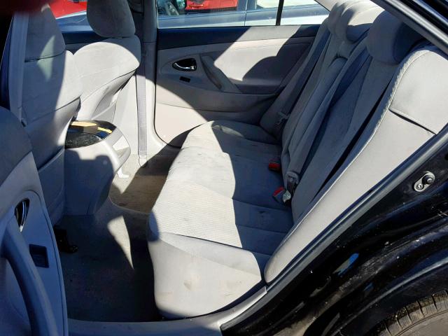 4T1BE46K69U869195 - 2009 TOYOTA CAMRY BASE BLACK photo 6