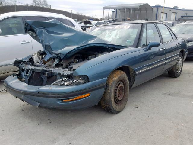 1G4HP52K8VH412875 - 1997 BUICK LESABRE CU GREEN photo 2