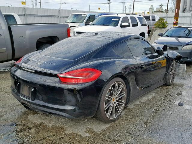 WP0AA2A88GK171269 - 2016 PORSCHE CAYMAN BLACK photo 4