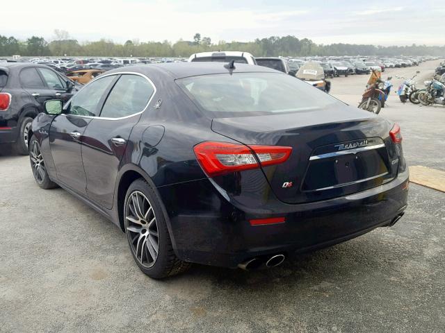 ZAM57RTA7G1181110 - 2016 MASERATI GHIBLI S BLACK photo 3