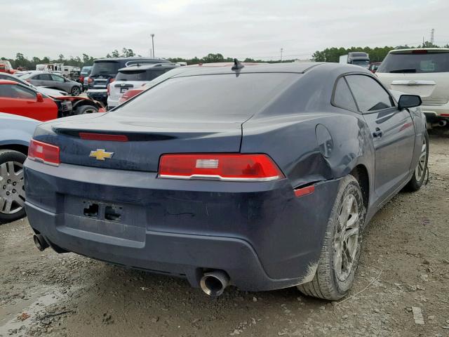 2G1FA1E31E9247355 - 2014 CHEVROLET CAMARO LS BLUE photo 4