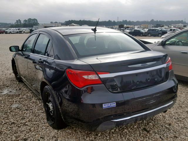 1C3CCBAB3EN122060 - 2014 CHRYSLER 200 LX BLACK photo 3