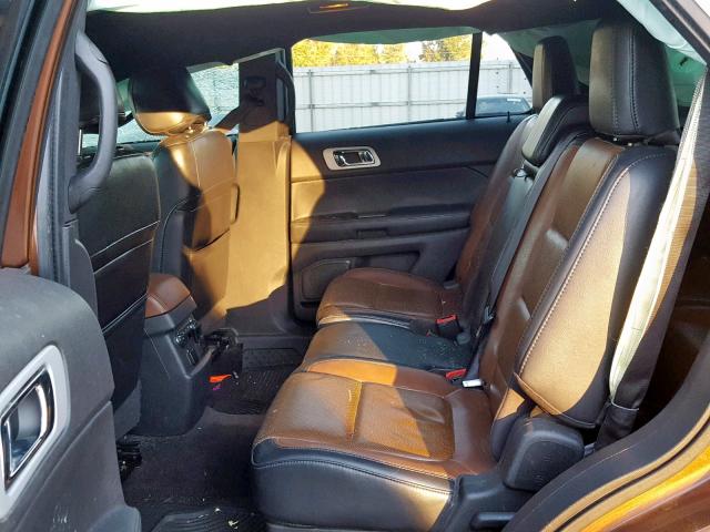 1FMHK7F97CGA63258 - 2012 FORD EXPLORER L BROWN photo 6