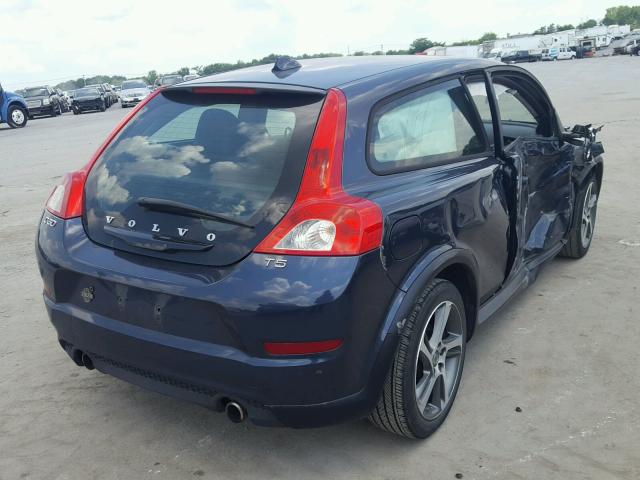 YV1672MK5D2308847 - 2013 VOLVO C30 T5 BLUE photo 4